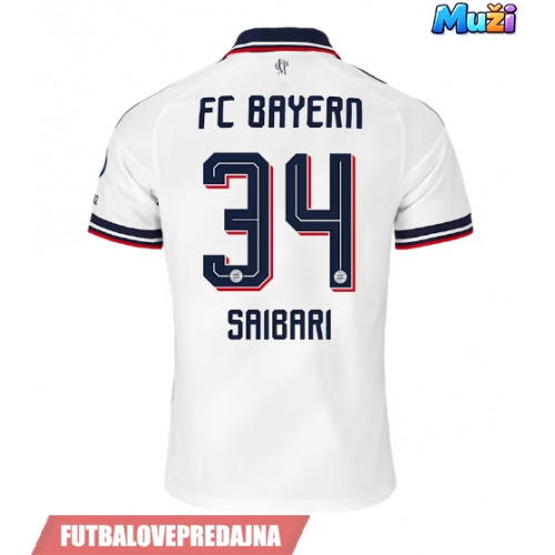 Lacne Muži Futbalové dres Bayern Munich Ismael Saibari #34 2026-27 Krátky Rukáv - Preč